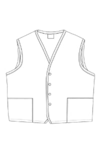 DayStar Yellow 4-Button Unisex Vest with 2 Pockets
