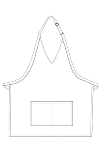 DayStar Deluxe Pinstripe V-Neck Tuxedo Adjustable Apron (2 Pockets)