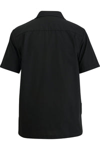 Edwards Men's Black Essential Zip-Front Service Shirt