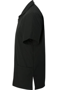 Edwards Men's Black Essential Zip-Front Service Shirt
