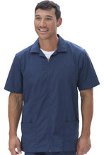 Edwards Men's Vintage Navy Essential Zip-Front Service Shirt