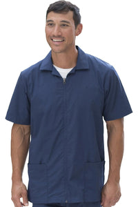 Edwards Men's Vintage Navy Essential Zip-Front Service Shirt