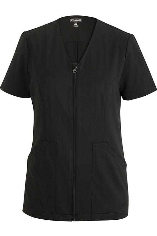 Edwards XXS Women's Black Sorrento Full-Zip Tunic
