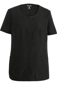 Edwards XXS Women's Black Essential Soft-Stretch Scoop Neck Tunic