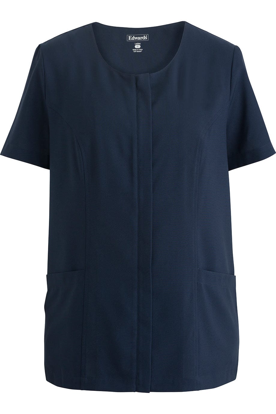 Edwards XXS Women's Bright Navy Essential Soft-Stretch Scoop Neck Tunic