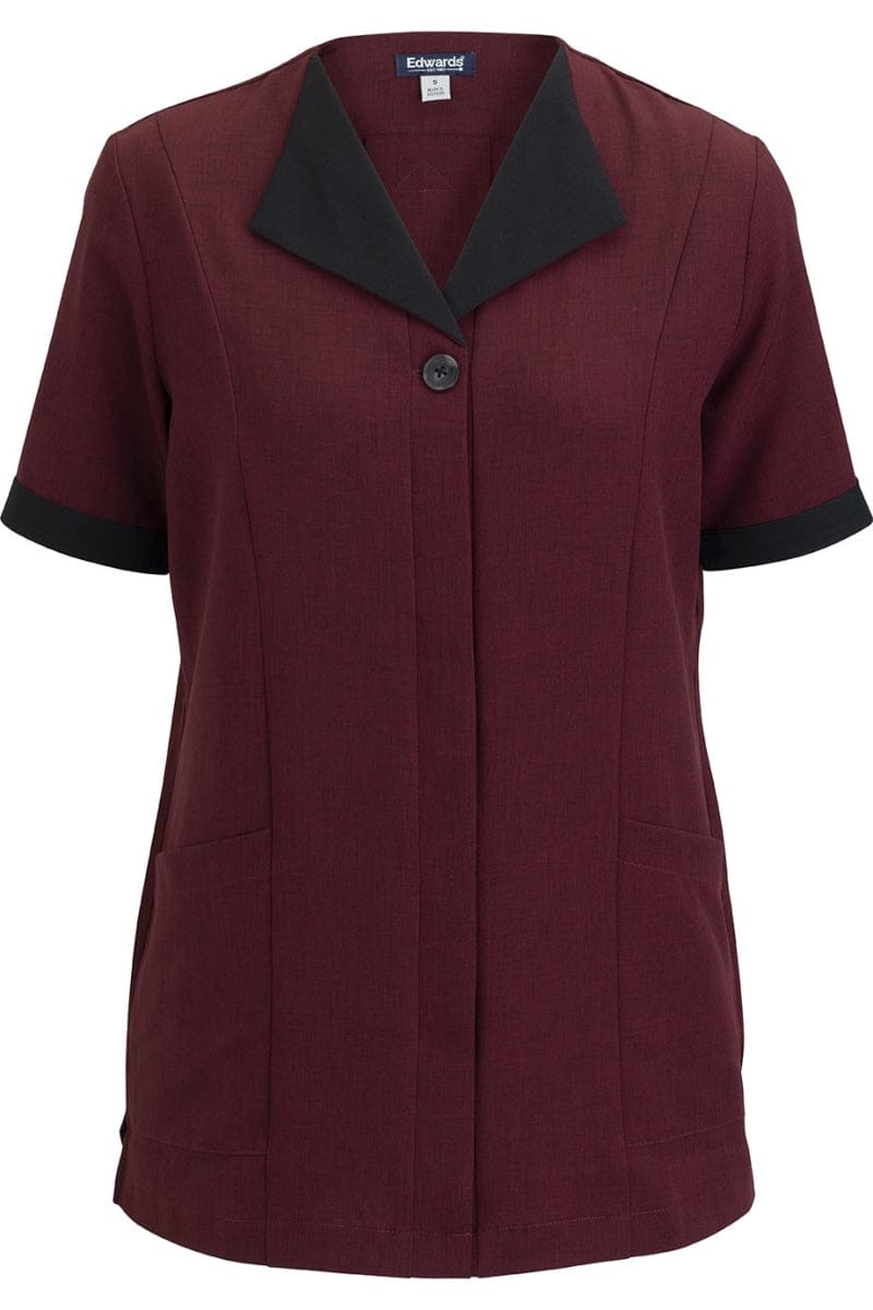 Edwards XXS Women's Burgundy FlexPinnacle Housekeeping Tunic