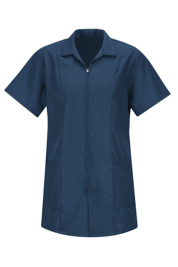 Red Kap XS Women's Navy Zip-Front Smock