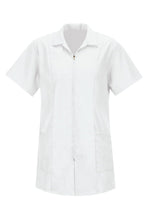 Red Kap XS Women's White Zip-Front Smock