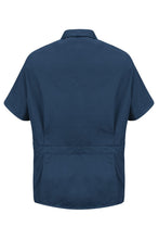 Red Kap Men's Navy Zip-Front Smock