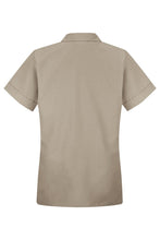 Red Kap Women's Tan Loose Fit Short Sleeve Smock