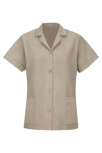 Red Kap S Women's Tan Loose Fit Short Sleeve Smock