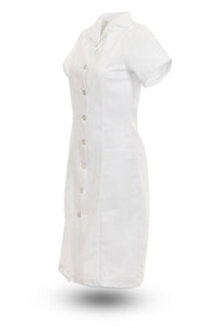 Eagle Work Clothes Women's White Housekeeping Princess Dress