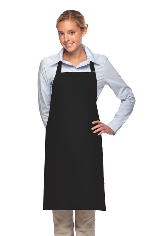 DayStar Black Deluxe Bib Adjustable Apron (2 Patch Pockets)