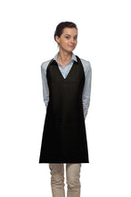 DayStar Black Deluxe V-Neck Adjustable Tuxedo Apron (2 Pockets)
