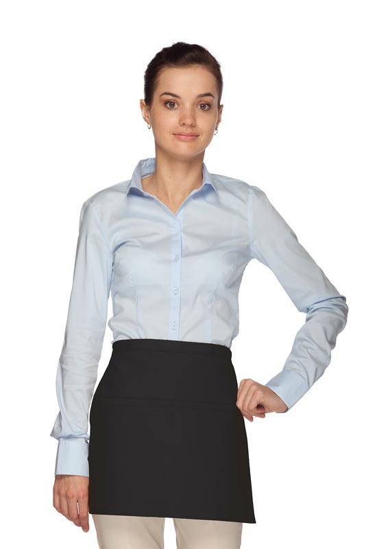 DayStar Black Deluxe Squared Waist Apron (2 Pockets)