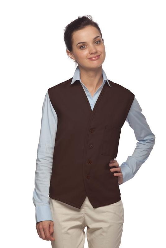 DayStar Brown 4-Button Unisex Vest with 1 Pocket