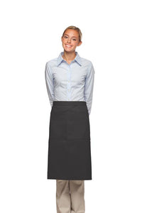 DayStar Charcoal Deluxe 3/4 Bistro Apron (2 Pockets)