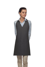 DayStar Charcoal Deluxe V-Neck Adjustable Tuxedo Apron (2 Pockets)