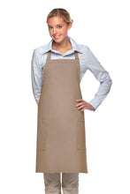 DayStar Khaki Deluxe Bib Adjustable Apron (2 Patch Pockets)