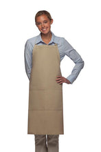 DayStar Khaki Deluxe Butcher Adjustable Apron (2 Pockets)