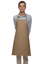 DayStar Khaki Deluxe Bib Adjustable Apron (No Pockets)