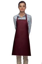 DayStar Maroon Deluxe Bib Adjustable Apron (No Pockets)