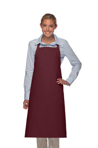 DayStar Maroon Deluxe XL Butcher Adjustable Apron (No Pockets)