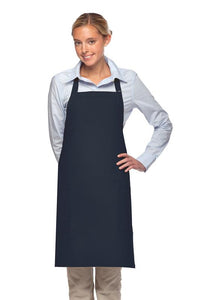 DayStar Navy Deluxe Bib Adjustable Apron (2 Patch Pockets)