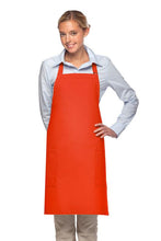 DayStar Orange Deluxe Bib Adjustable Apron (2 Patch Pockets)