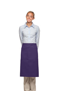 DayStar Purple Deluxe 3/4 Bistro Apron (2 Pockets)