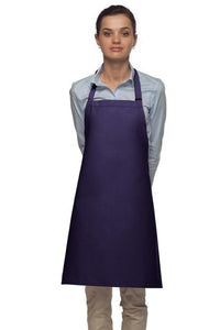 DayStar Purple Deluxe Bib Adjustable Apron (No Pockets)