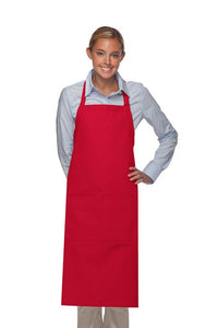 DayStar Red Deluxe XL Butcher Adjustable Apron (2 Pockets)
