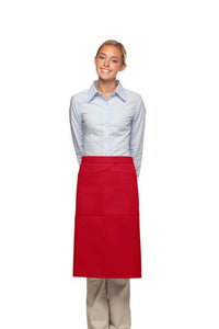 DayStar Red Deluxe 3/4 Bistro Apron (2 Pockets)