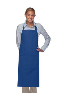 DayStar Royal Blue Deluxe XL Butcher Adjustable Apron (2 Pockets)