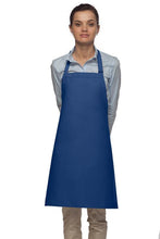 DayStar Royal Blue Deluxe Bib Adjustable Apron (No Pockets)
