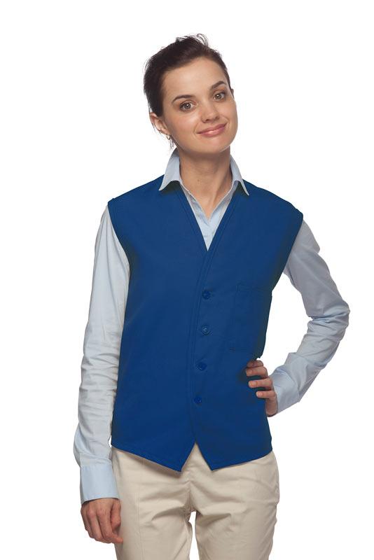 DayStar Royal Blue 4-Button Unisex Vest with 1 Pocket
