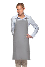 DayStar Silver Deluxe Bib Adjustable Apron (2 Patch Pockets)