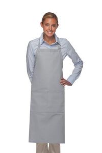 DayStar Silver Deluxe XL Butcher Adjustable Apron (2 Pockets)