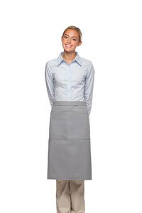 DayStar Silver Deluxe 3/4 Bistro Apron (2 Pockets)