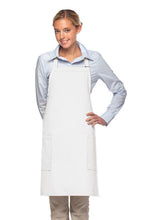 DayStar White Deluxe Bib Adjustable Apron (2 Patch Pockets)