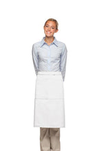 DayStar White Deluxe 3/4 Bistro Apron (2 Pockets)
