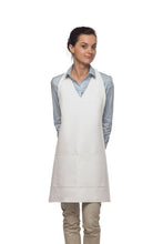 DayStar White Deluxe V-Neck Adjustable Tuxedo Apron (2 Pockets)