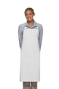 DayStar White Deluxe Butcher Adjustable Apron (No Pockets)