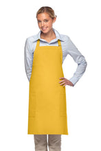 DayStar Yellow Deluxe Bib Adjustable Apron (2 Patch Pockets)