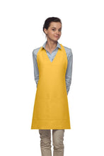 DayStar Yellow Deluxe V-Neck Adjustable Tuxedo Apron (2 Pockets)