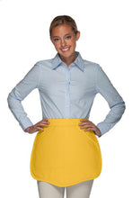DayStar Yellow Deluxe Scalloped Waist Apron (2 Pockets)