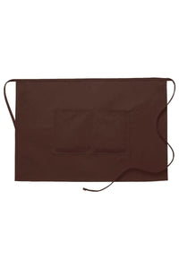 Cardi / DayStar Brown Half Bistro Apron (2 Pockets)