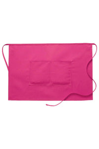 Cardi / DayStar Hot Pink Half Bistro Apron (2 Pockets)