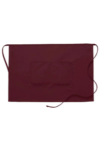 Cardi / DayStar Maroon Half Bistro Apron (2 Pockets)