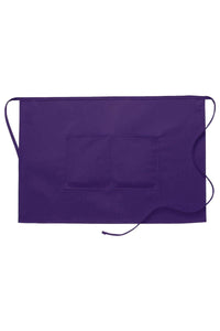 Cardi / DayStar Purple Half Bistro Apron (2 Pockets)